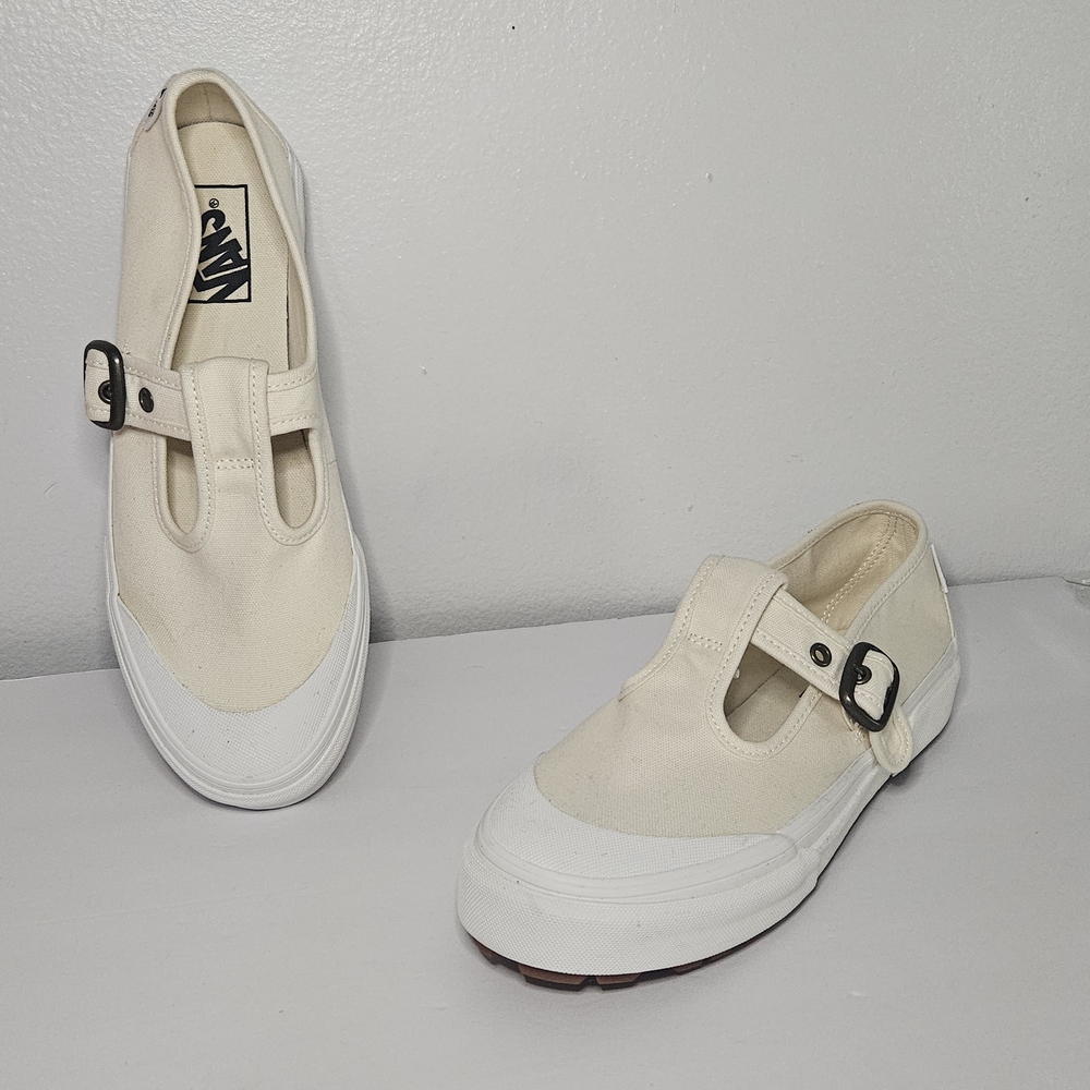 Vans Off the Wall 93 Mary Jane T Strap Style-Chunky Sole White Size 9 Women's - Picture 2 of 11